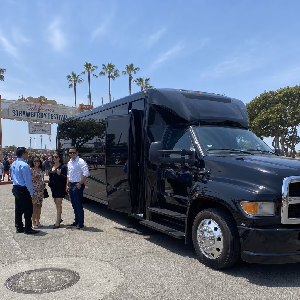 Rent a Bus to the California Strawberry Festival
