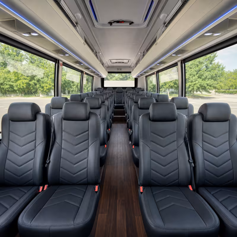 15-35 Passenger Minibus Interior