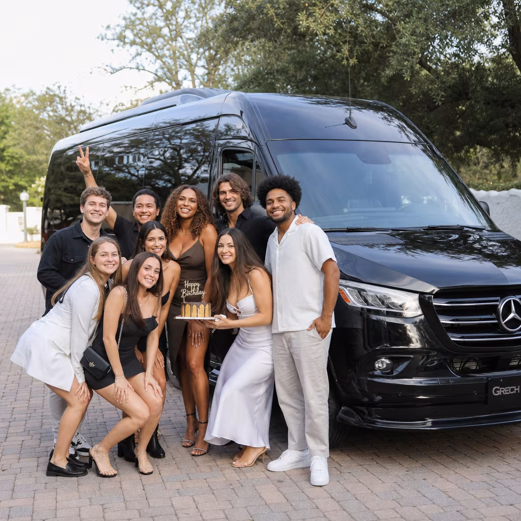 Birthday party bus