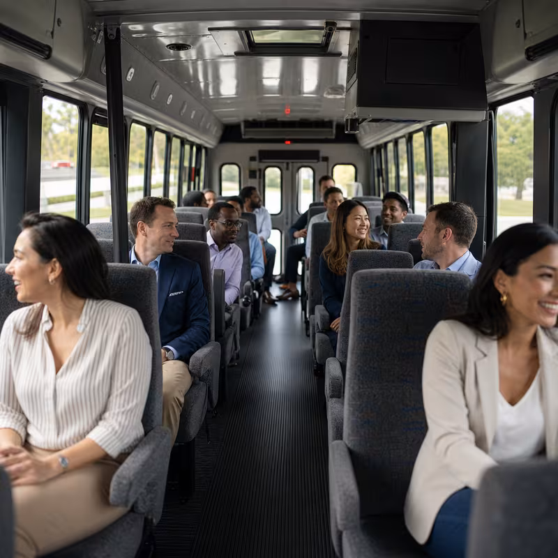 Black Mercedes Sprinter van staged for an Oxnard Corporate Transportation group