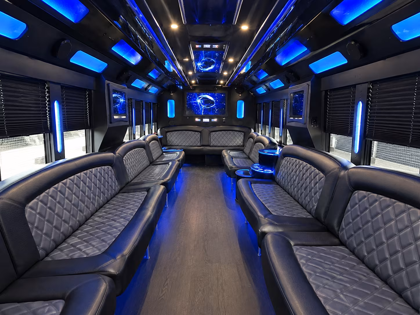 Oxnard Bachelor & Bachelorette Transportation party bus exterior