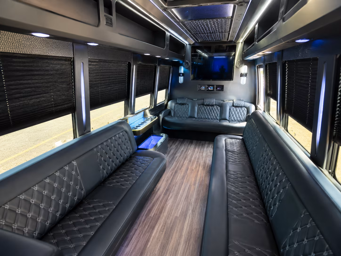 Oxnard Bachelor & Bachelorette Transportation party bus exterior