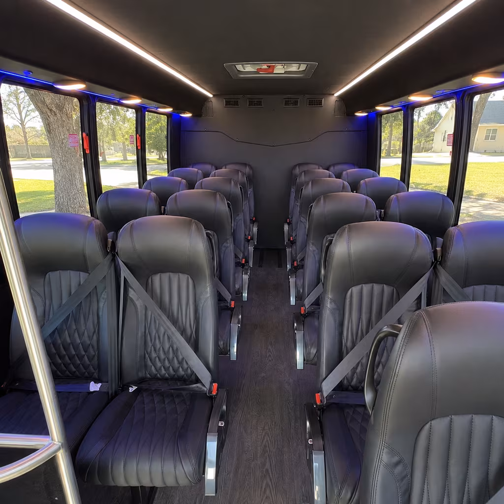 Oxnard Corporate Transportation party bus interior