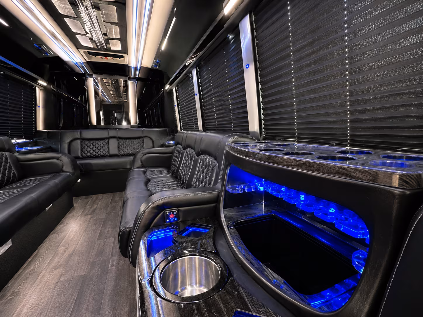 Oxnard Private Event Transportation party bus exterior