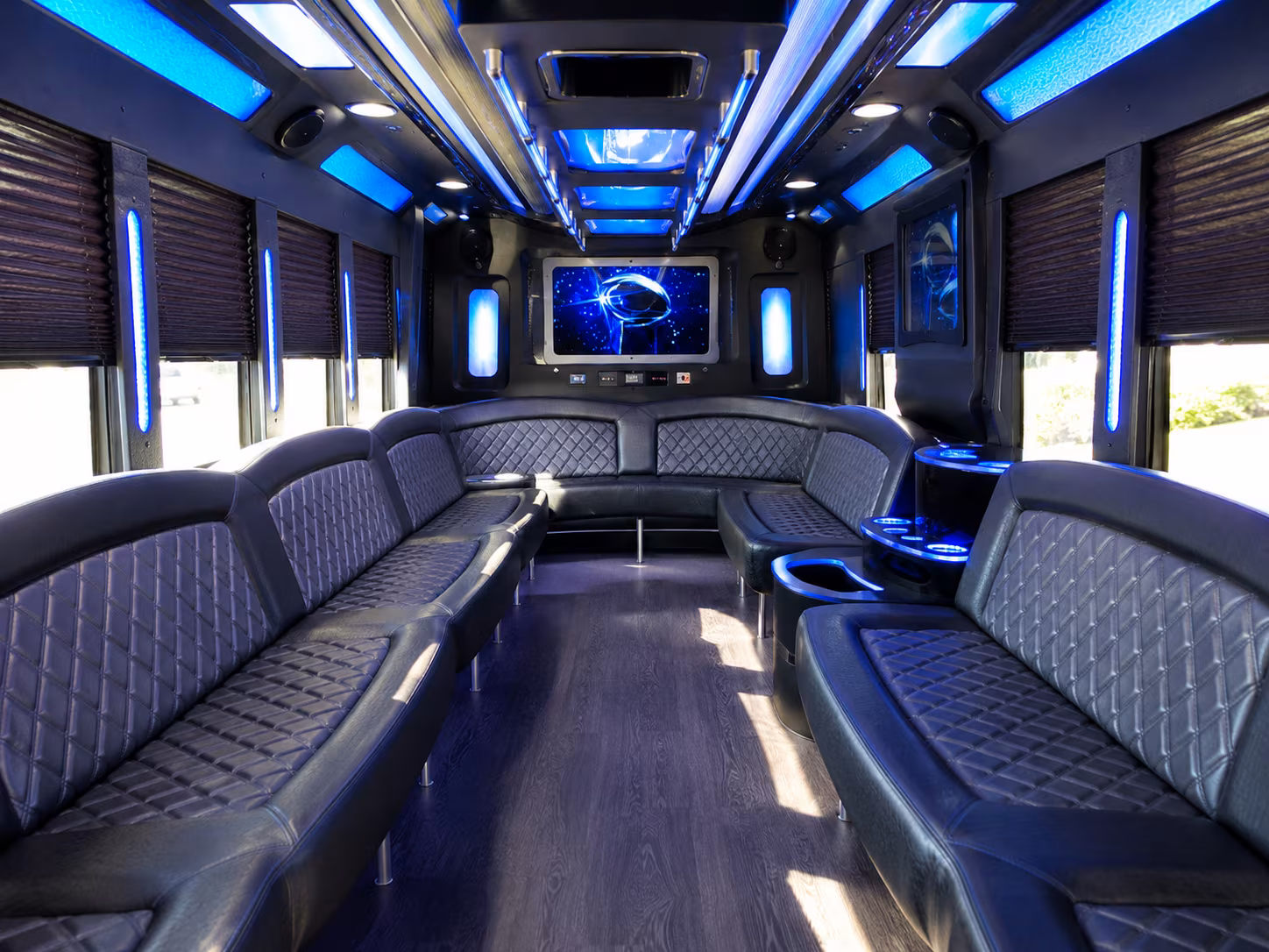 Oxnard Private Event Transportation party bus exterior