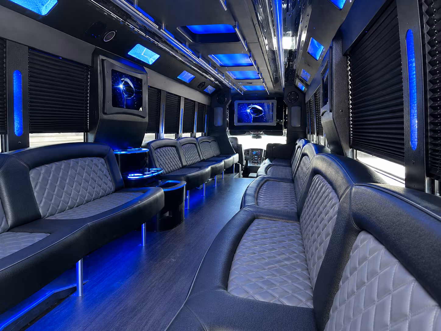 Oxnard Private Event Transportation party bus exterior