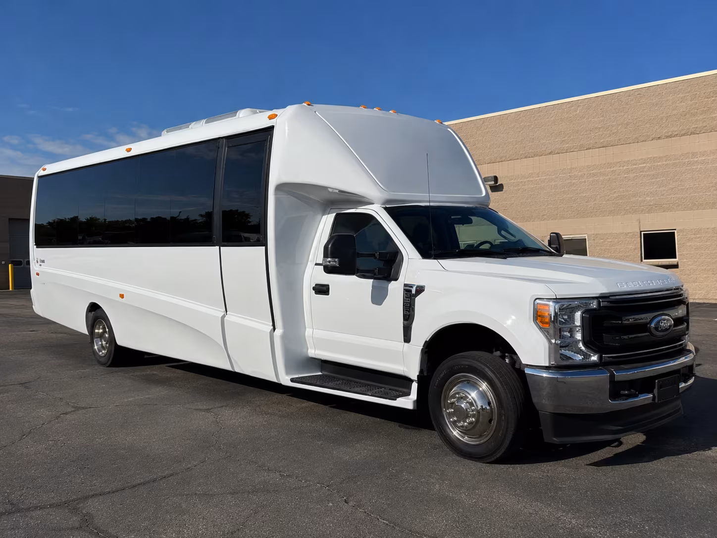 Oxnard School Event Transportation party bus exterior
