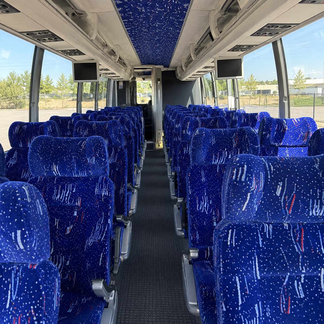 Oxnard School Event Transportation party bus interior