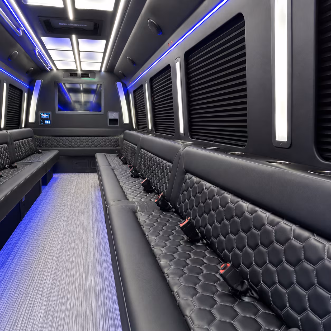 Oxnard Sporting Event Transportation party bus exterior