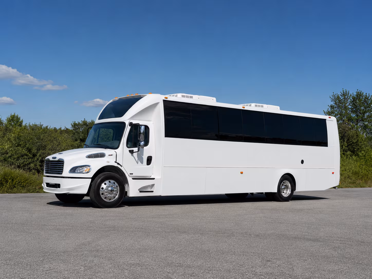 Oxnard Wedding Transportation party bus exterior