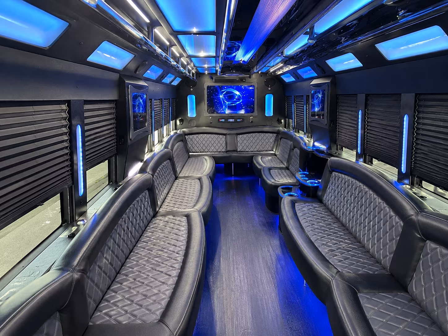 Oxnard Wedding Transportation party bus exterior