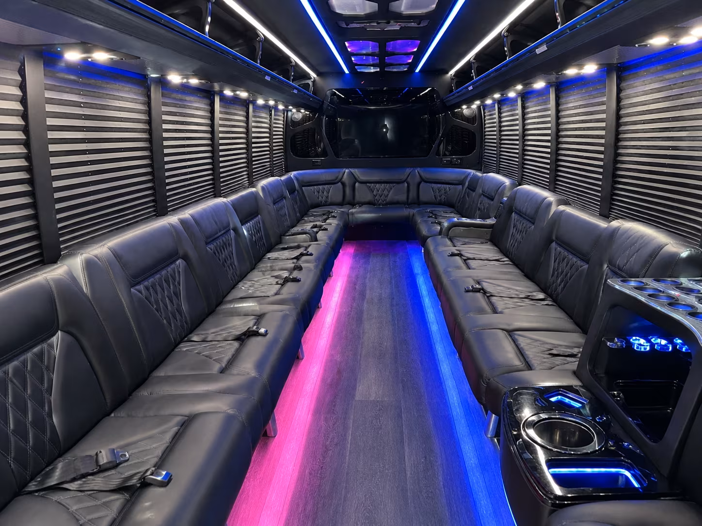 Oxnard Wedding Transportation party bus exterior