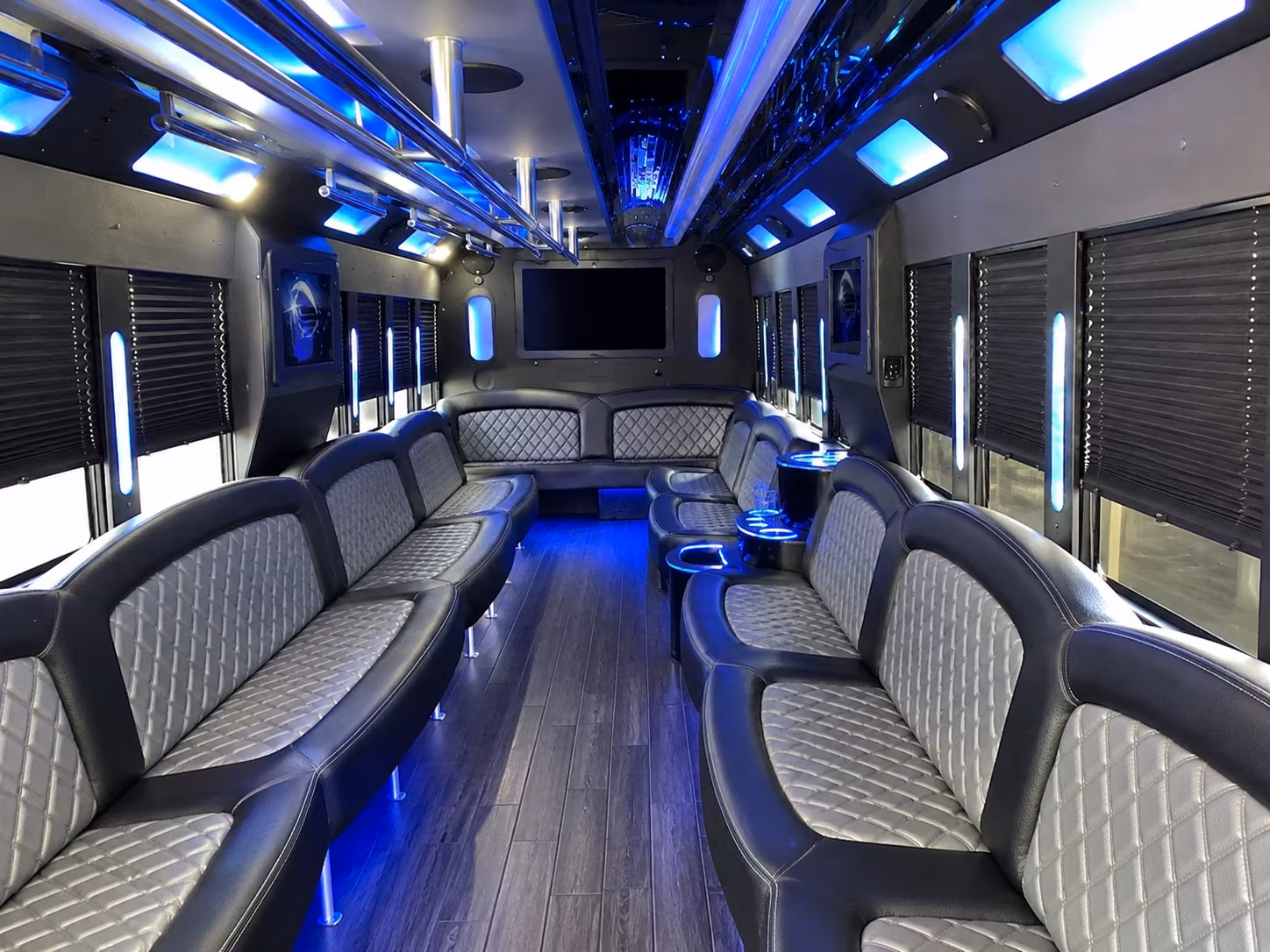Oxnard Wedding Transportation party bus exterior