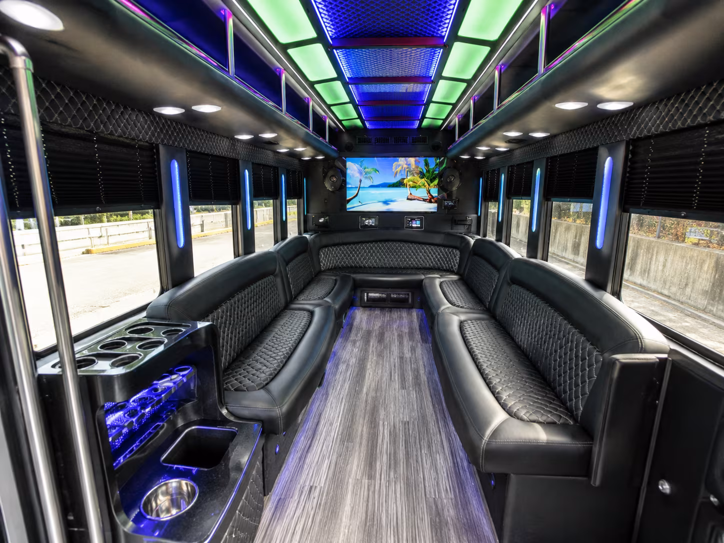 Oxnard Winery Tour & Pub Crawl Transportation party bus exterior